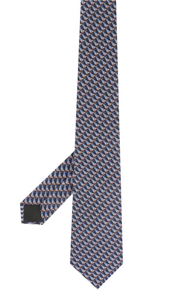 Шелковый галстук LANVIN синего цвета по цене 12600 руб., арт. 2800/TIE, фото 2 Шелковый галстук LANVIN, арт. 2800/TIE, фото 2