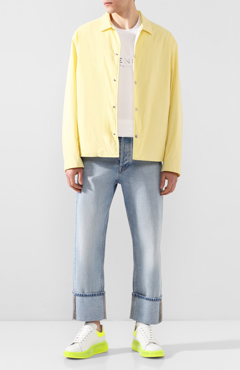 Кожаные кеды oversized ALEXANDER MCQUEEN, арт. 604232/WHX9W, фото 2