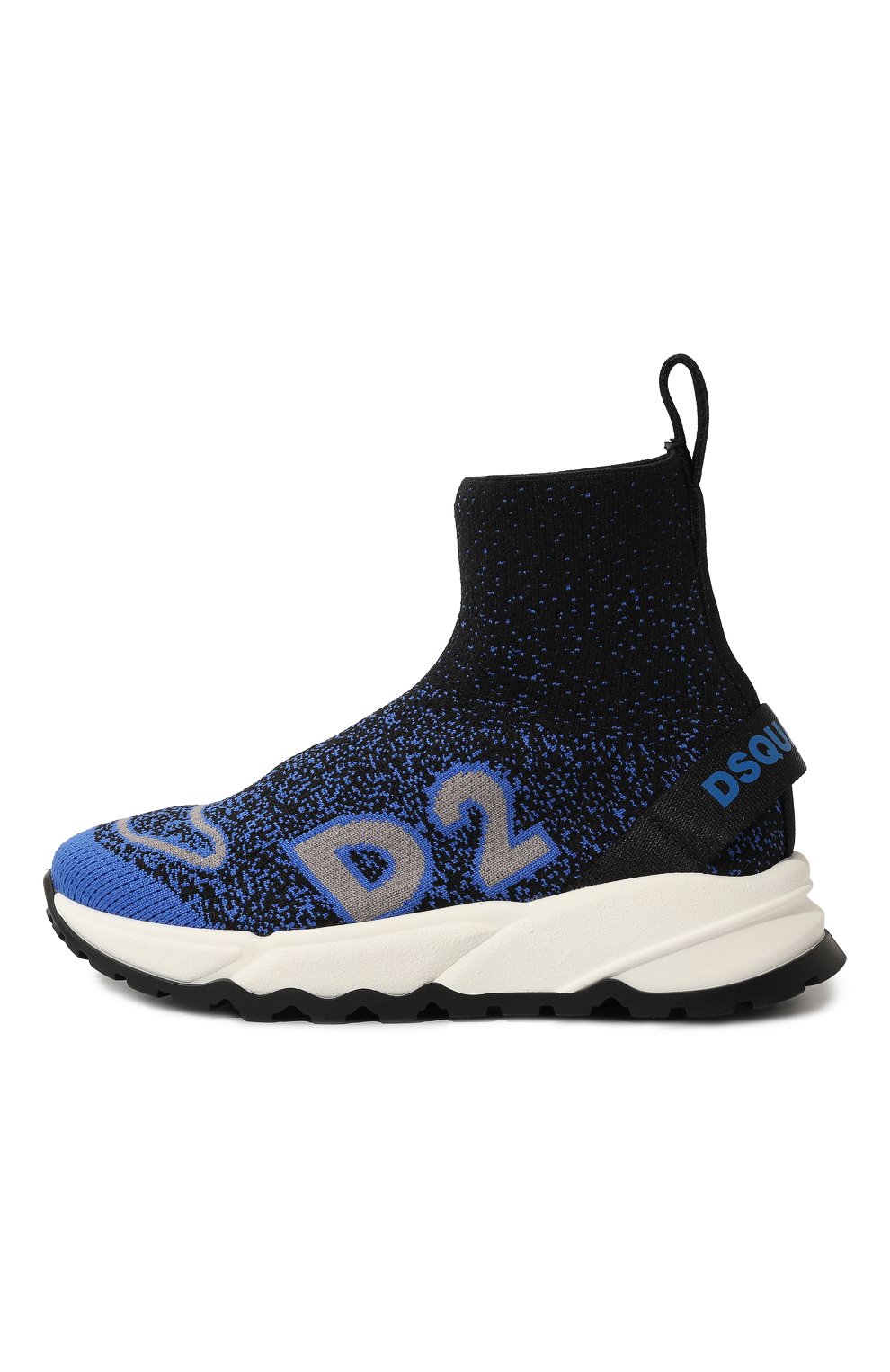 Текстильные кроссовки DSQUARED2 синего цвета по цене 37900 руб., арт. 75632/28-35, фото 2 Текстильные кроссовки DSQUARED2, арт. 75632/28-35, фото 2
