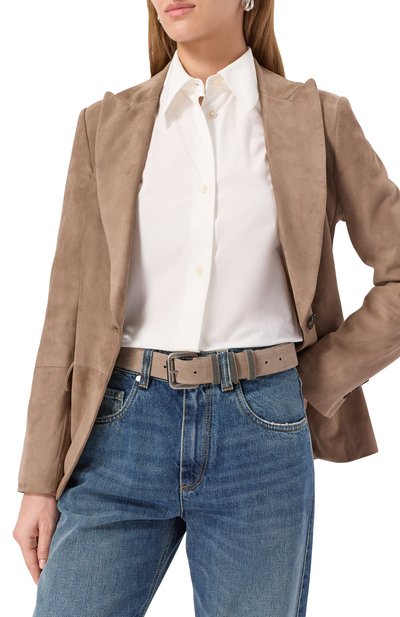 Ремень из нубука BRUNELLO CUCINELLI, арт. M0DC0C33UP, фото 2