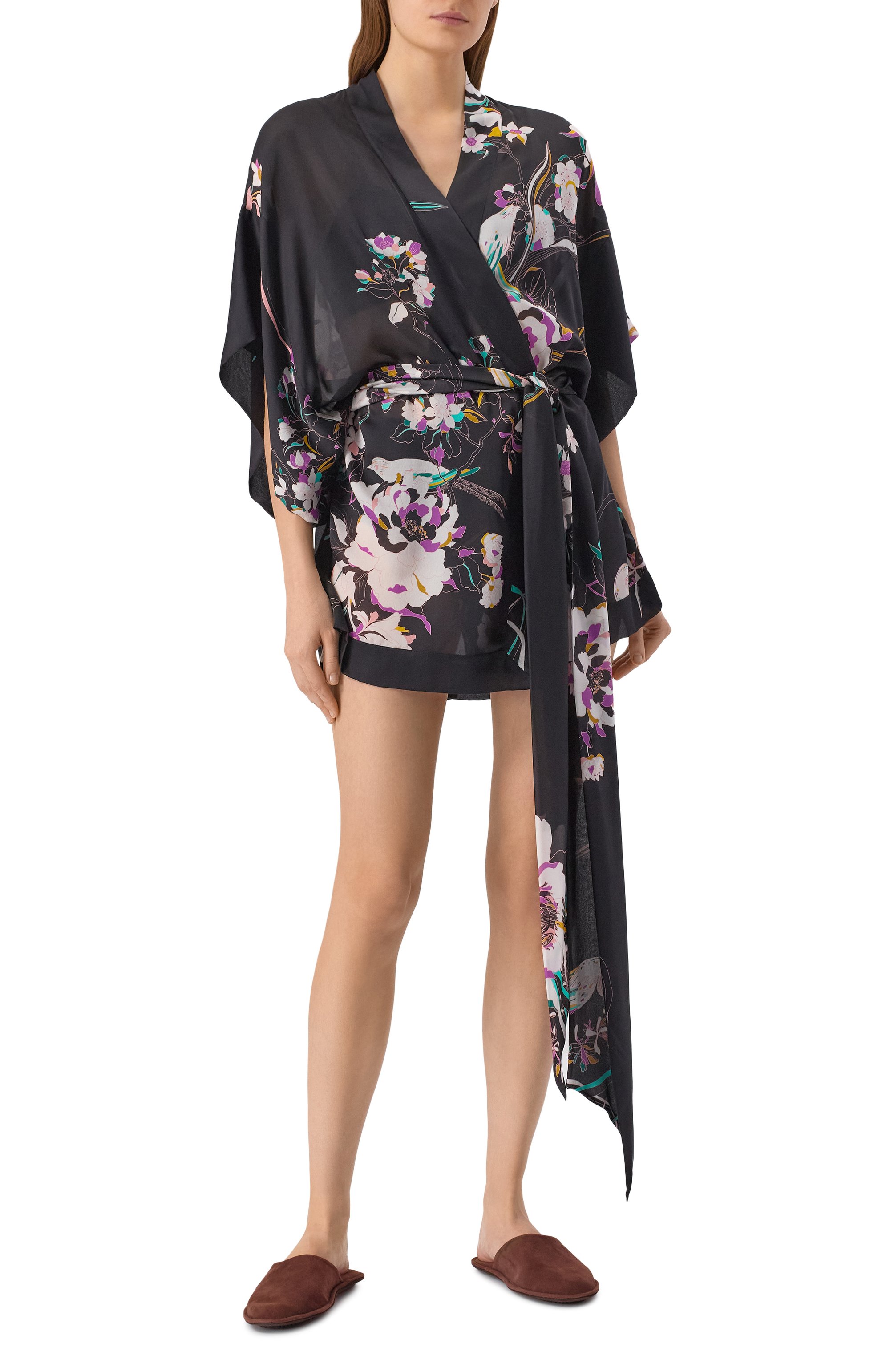 Шелковый халат CARINE GILSON, арт. PR0905-P, фото 2