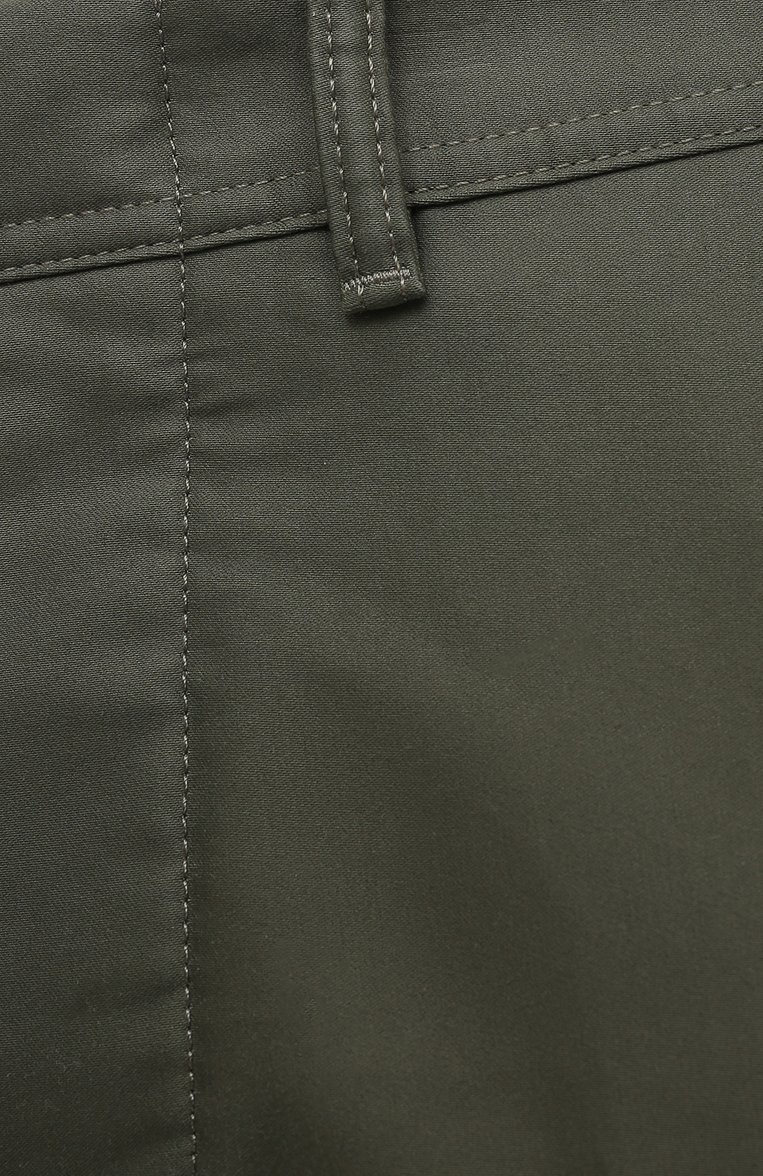 Мужские хлопковые брюки TOM FORD хаки цвета, арт. BW141/TFP224 | Фото 5 (Силуэт М (брюки): Чиносы; Длина (брюки, джинсы): Стандартные; Случай: Повседневный; Региональные ограничения белый список (Axapta Mercury): RU; Материал сплава: Проставлено; Материал внешний: Хлопок; Драгоценные камни: Проставлено; Стили: Кэжуэл)