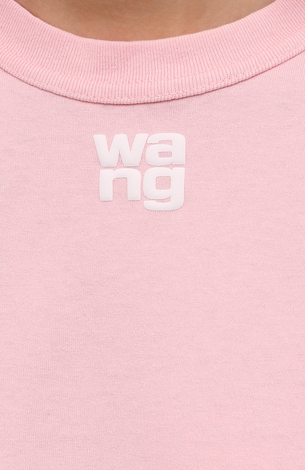 Хлопковый топ ALEXANDERWANG.T светло-розового цвета по цене 6645 руб., арт. 4CC3211257, фото 5 Хлопковый топ ALEXANDERWANG.T, арт. 4CC3211257, фото 5