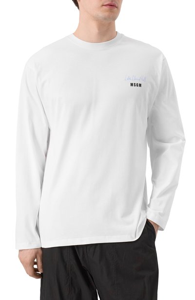 Хлопковый лонгслив MSGM, арт. 3840MM143/257002, фото 3