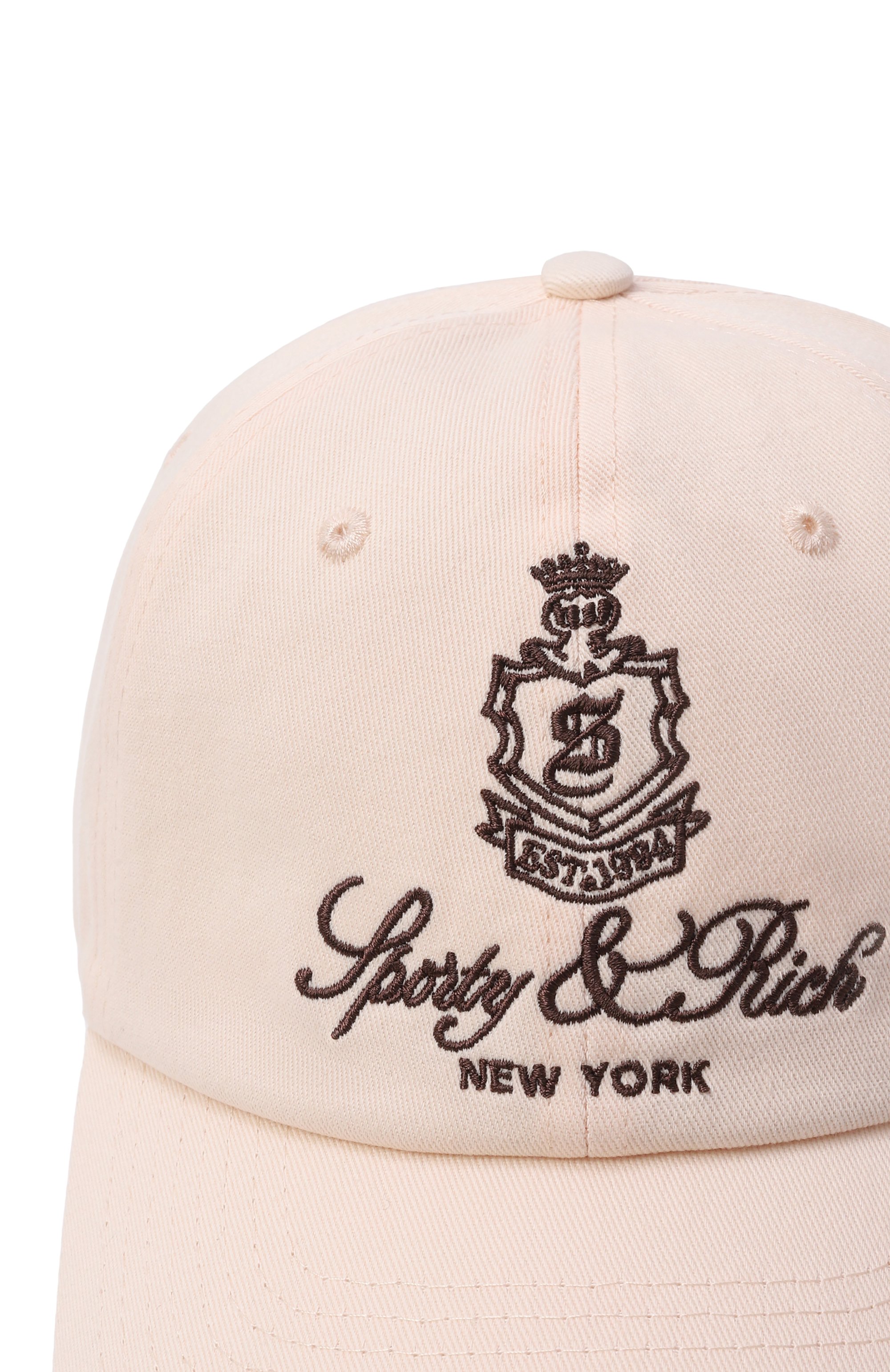 Хлопковая бейсболка SPORTY AND RICH, арт. AC08165231WH37, фото 3