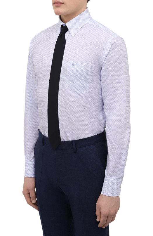 Хлопковая сорочка Paul&Shark C0P3052/C00 Голубой  C0P3052/C00 Фото 4