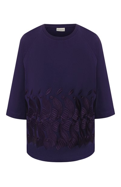 Женская хлопковая футболка DRIES VAN NOTEN, арт. 192-31167-8615