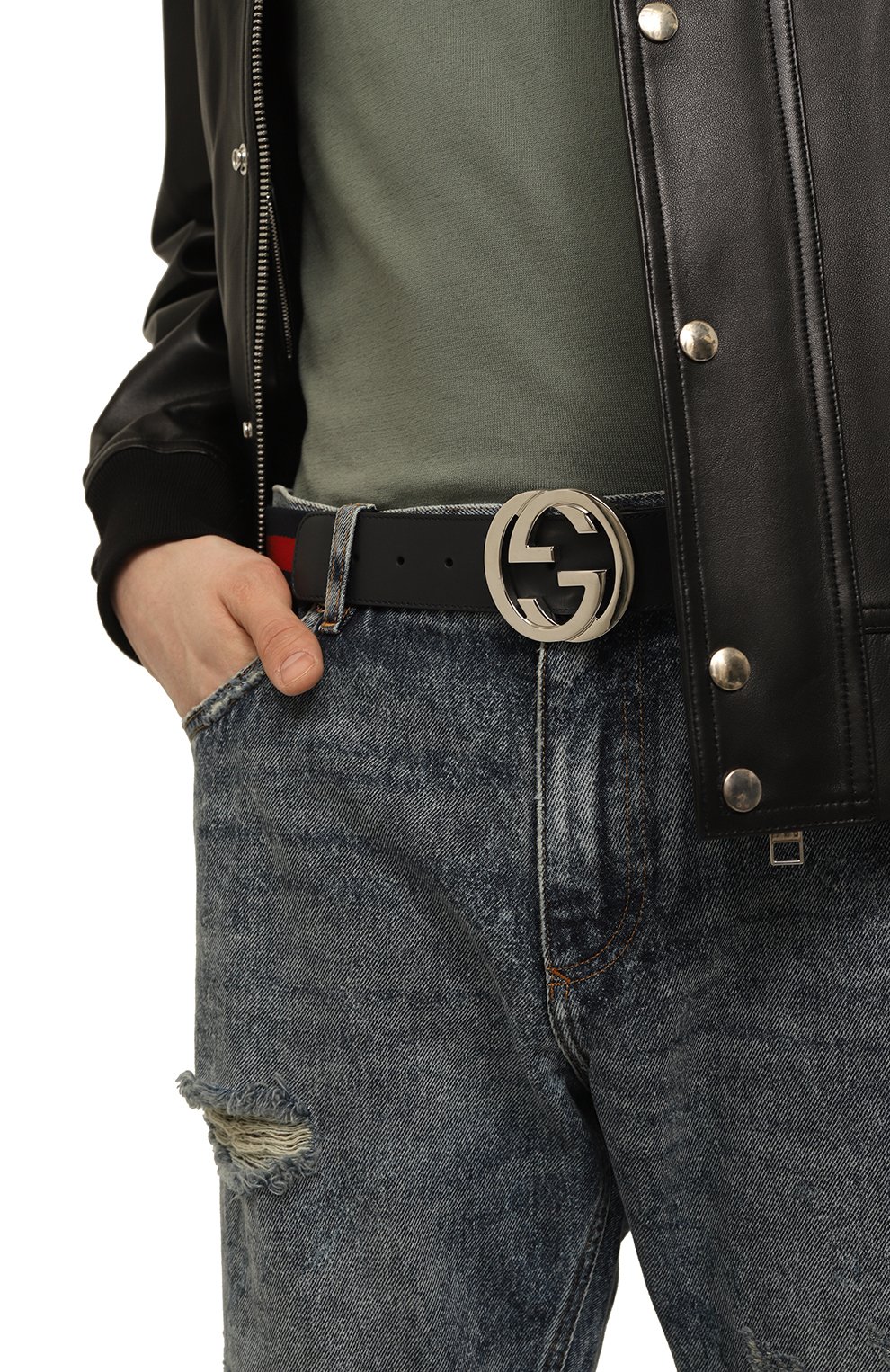 Текстильный ремень GUCCI, арт. 411924 H917N, фото 2