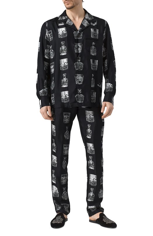 Шелковая сорочка Dolce & Gabbana G5IF1T/HI1V0 Чёрный  G5IF1T/HI1V0 Фото 2