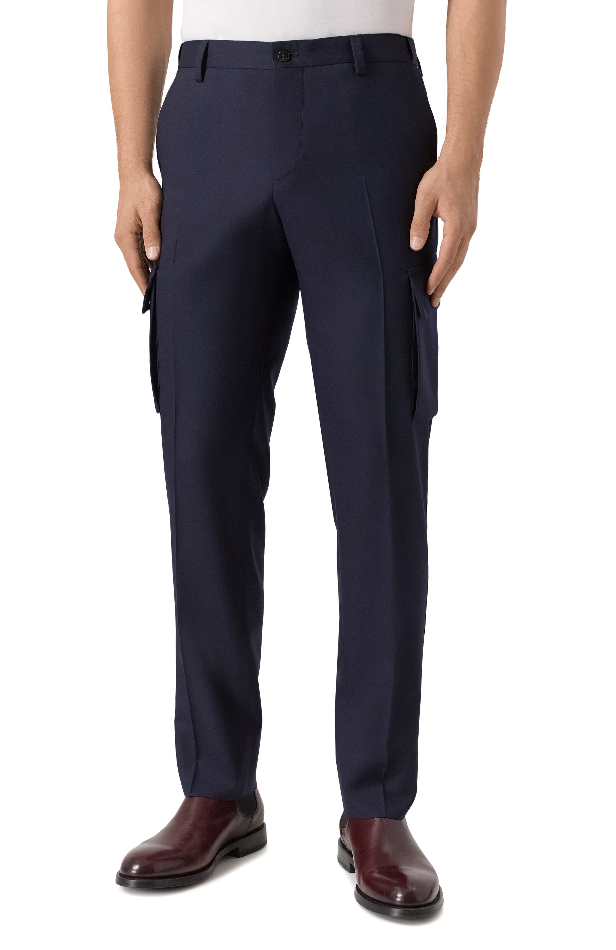 Шерстяные брюки-карго CORNELIANI, арт. 264L02-2618111, фото 3