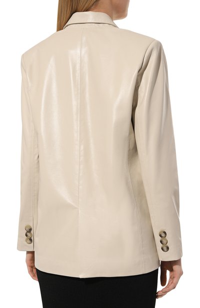 Кожаный жакет CHAUD STUDIO кремового цвета по цене 105000 руб., арт. YVESJACKET22, фото 4 Кожаный жакет CHAUD STUDIO, арт. YVESJACKET22, фото 4