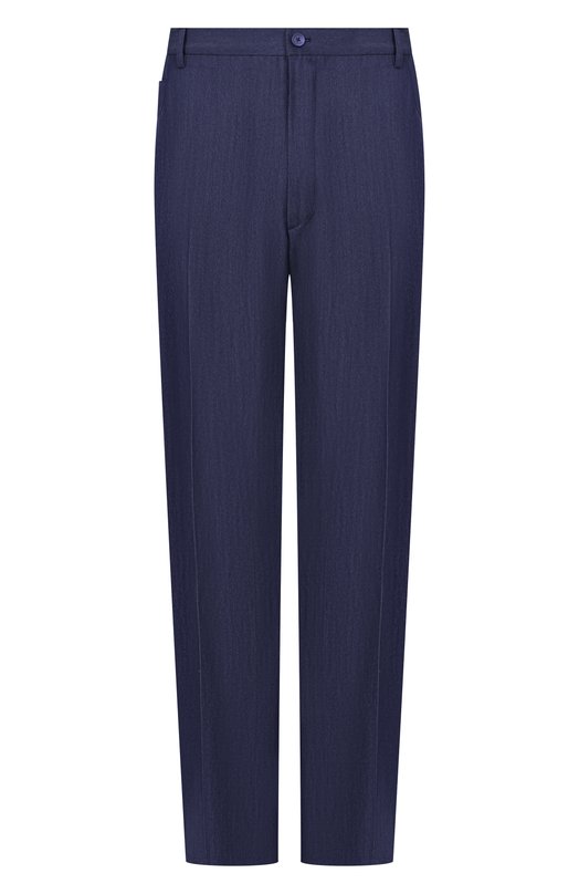 Брюки из шерсти и шелка Stefano Ricci M1T80TA029/WABK1U Синий M1T80TA029/WABK1U