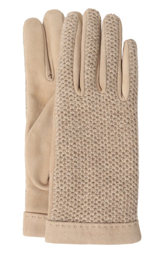 Замшевые перчатки Kiton D58909K0540F03 Бежевый D58909K0540F03