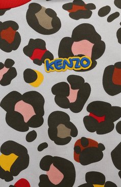 Детский хлопковый свитшот KENZO разноцветного цвета, арт. K15689/6Y-12Y | Фото 3 (Рукава: Длинные; Материал сплава: Проставлено; Материал внешний: Хлопок; Девочки Кросс-КТ: Свитшот-одежда; Драгоценные камни: Проставлено)