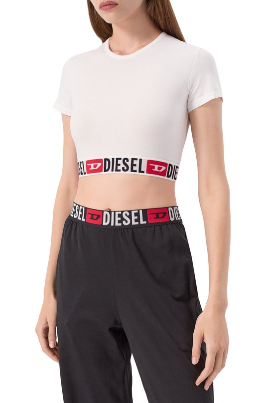 Хлопковая футболка Diesel A18273/0NJAP Белый  A18273/0NJAP Фото 3