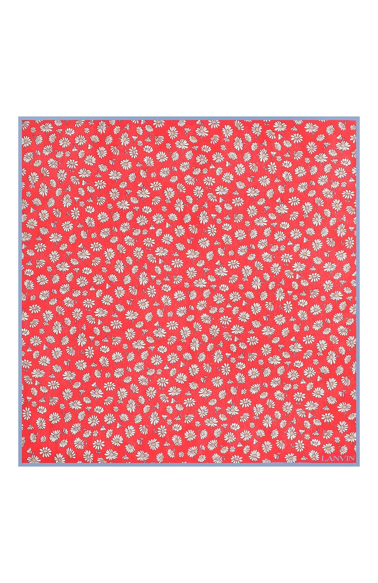 Мужской шелковый платок LANVIN красного цвета, арт. 2915/HANDKERCHIEF | Фото 3 (Материал: Текстиль, Шелк; Матер�иал сплава: Проставлено; Нос: Не проставлено)