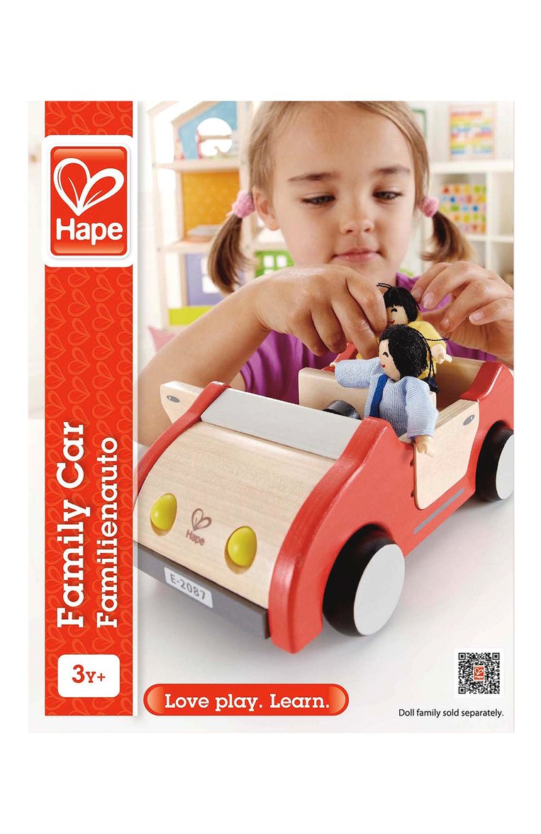Детского игрушка семейный автомобиль HAPE красного цвета, арт. E3475_HP | Фото 5 (Нос: Не проставлено; Региональны�е ограничения белый список (Axapta Mercury): Не проставлено; Игрушки: Машинки - легковые)