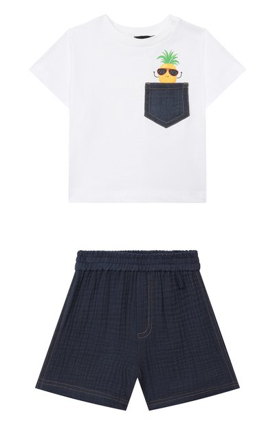 Комплект из футболки и шорт MONNALISA, арт. 28G508