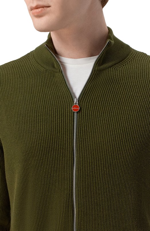 Хлопковый кардиган Kiton UMK0947 Зелёный  UMK0947 Фото 5