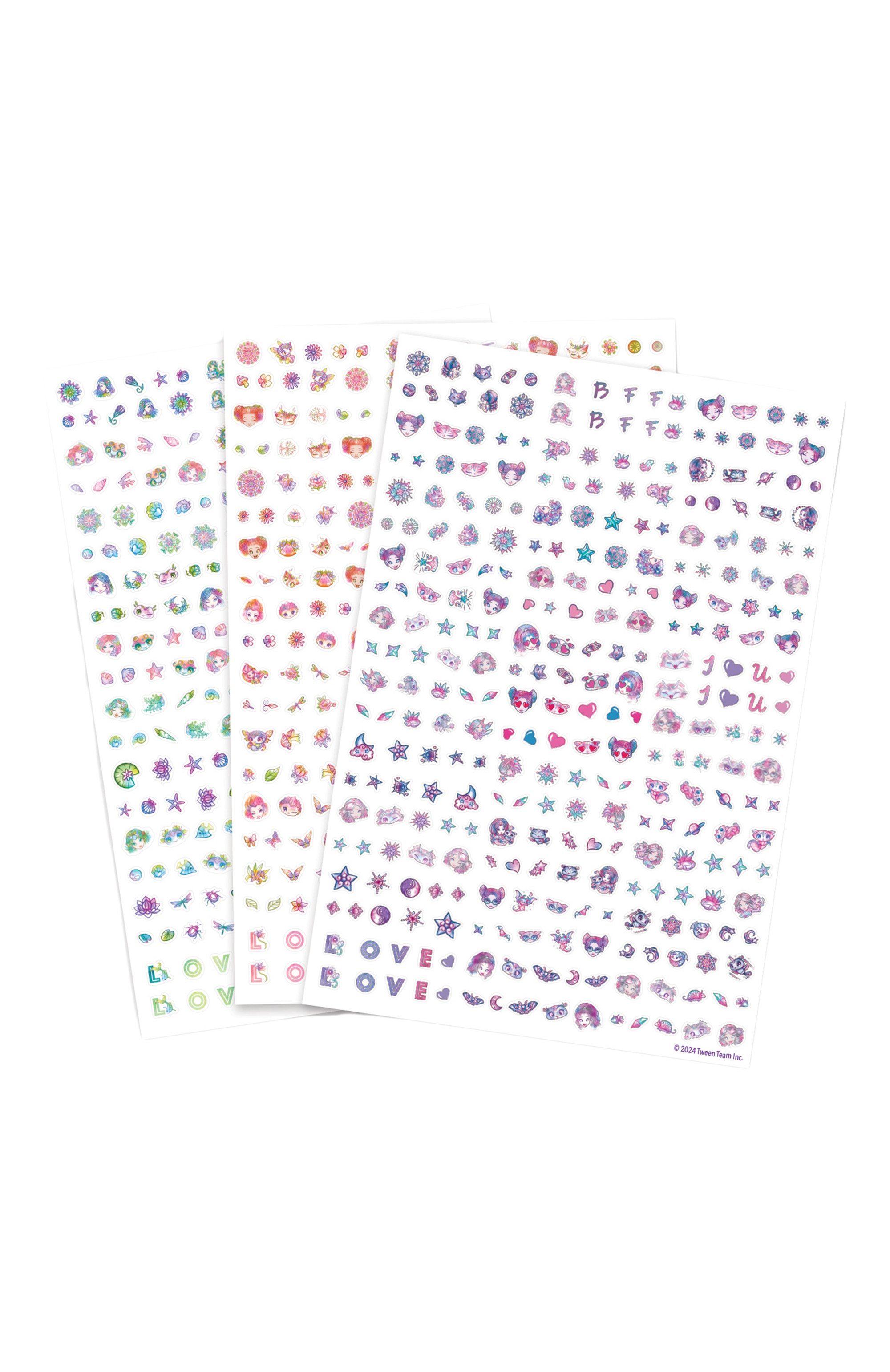 Набор наклеек для ногтей space PAREMO бирюзового цвета по цене 1170 руб., арт. 11459-3_NSDA, фото 2 Набор наклеек для ногтей space PAREMO, арт. 11459-3_NSDA, фото 2