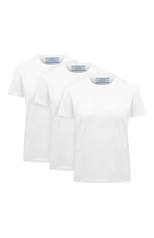 Комплект из трех футболок Prada 35570-ILK-F0009-112 Белый 35570-ILK-F0009-112