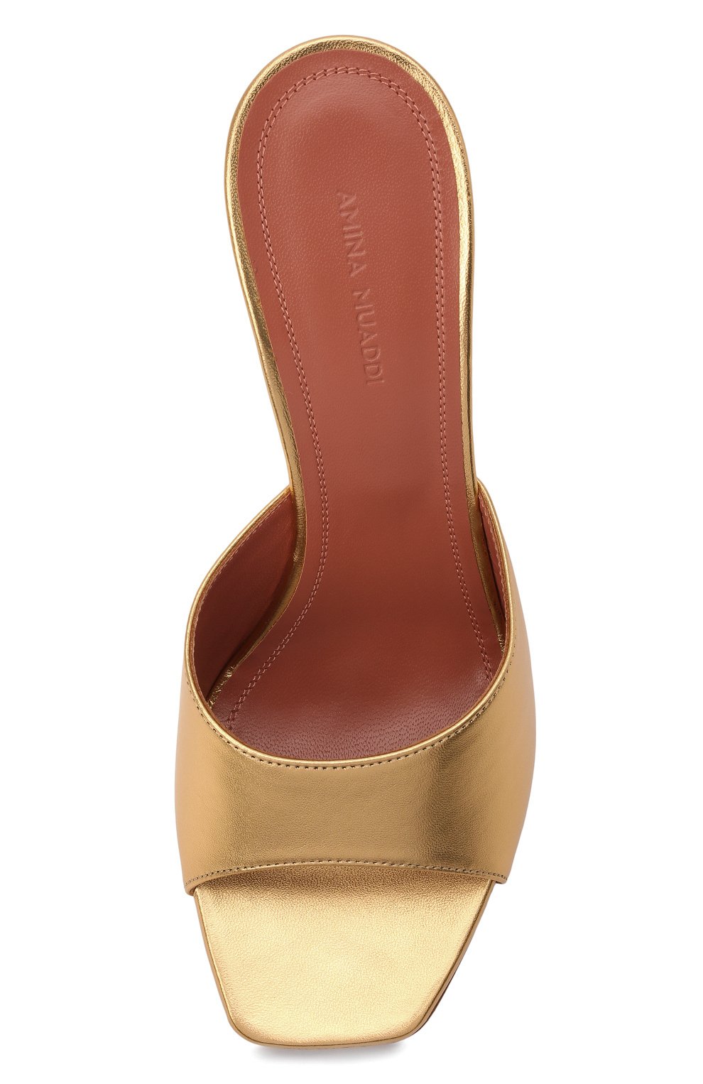 Кожаные мюли lupita AMINA MUADDI, арт. LUPITA SLIPPER/METALLIC NAPPA/G0LD, фото 6