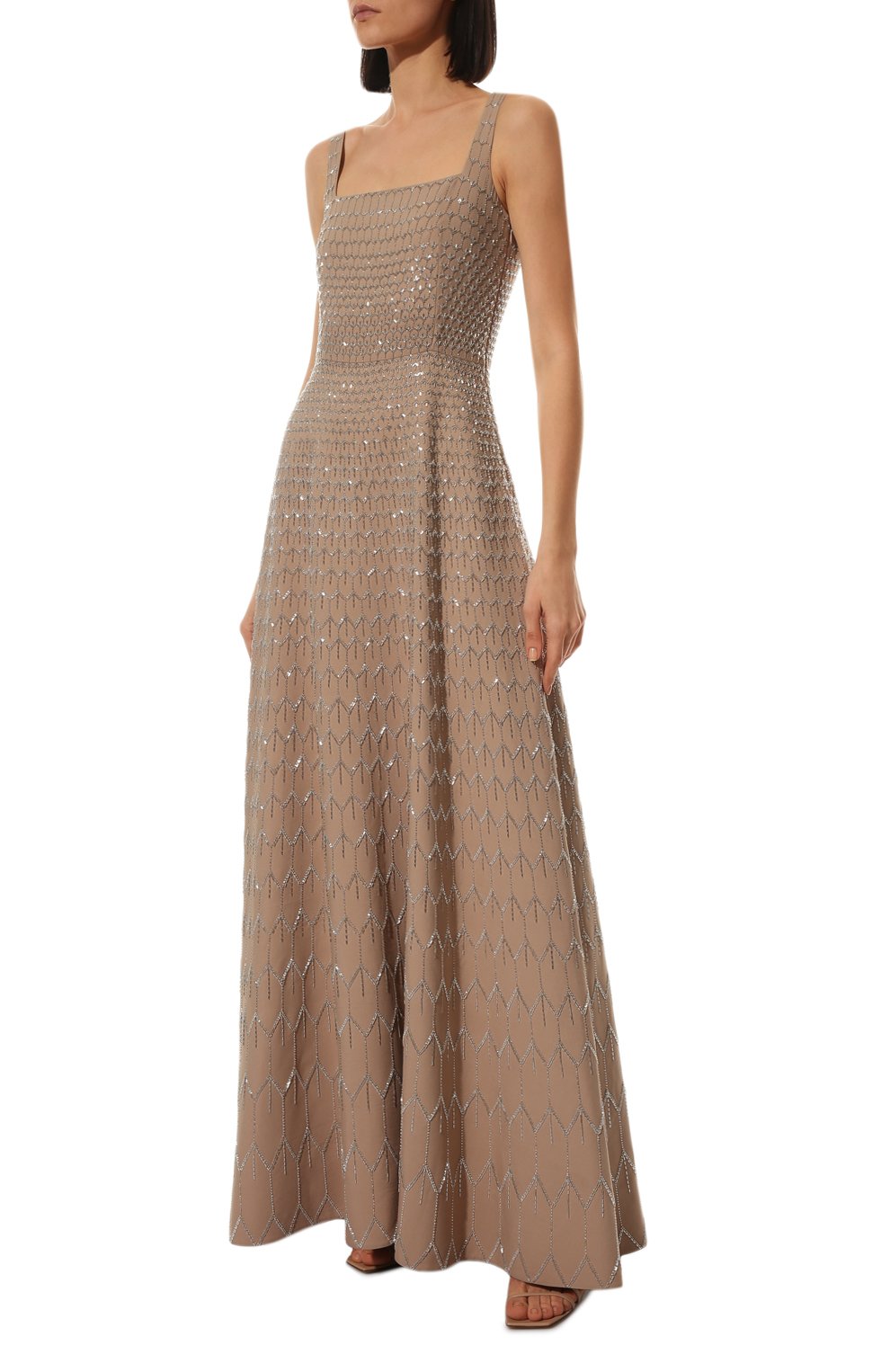 Платье из шерсти и шелка VALENTINO, арт. XB3VDCN01CF, фото 3
