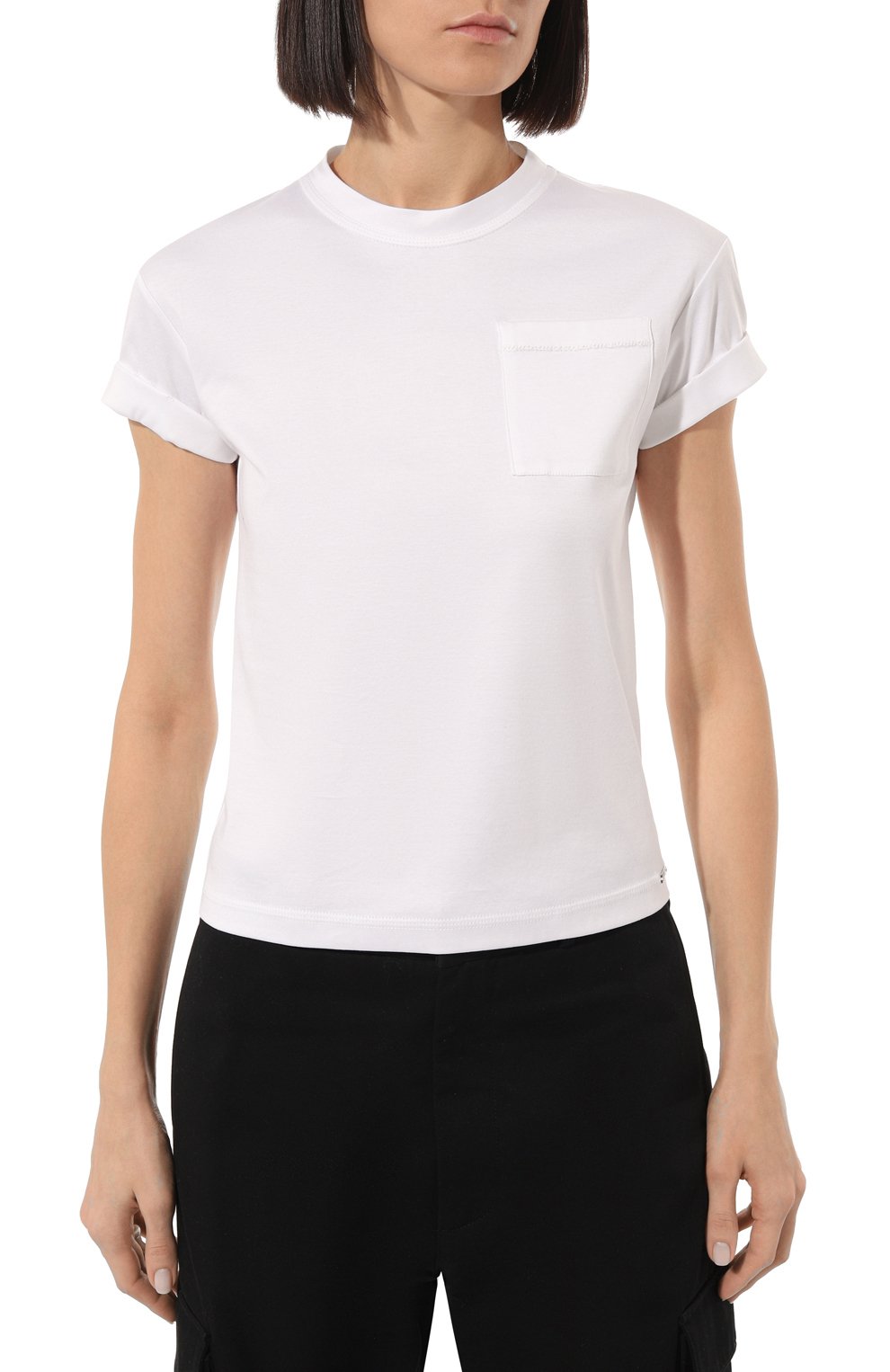 Хлопковая футболка KITON, арт. D55426H08051, фото 3