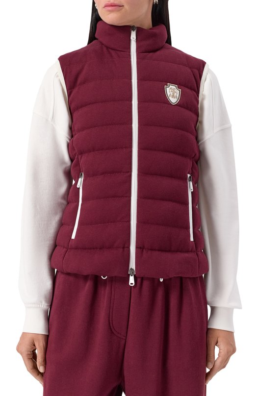 Пуховый жилет Brunello Cucinelli MG9277778 Бордовый  MG9277778 Фото 3