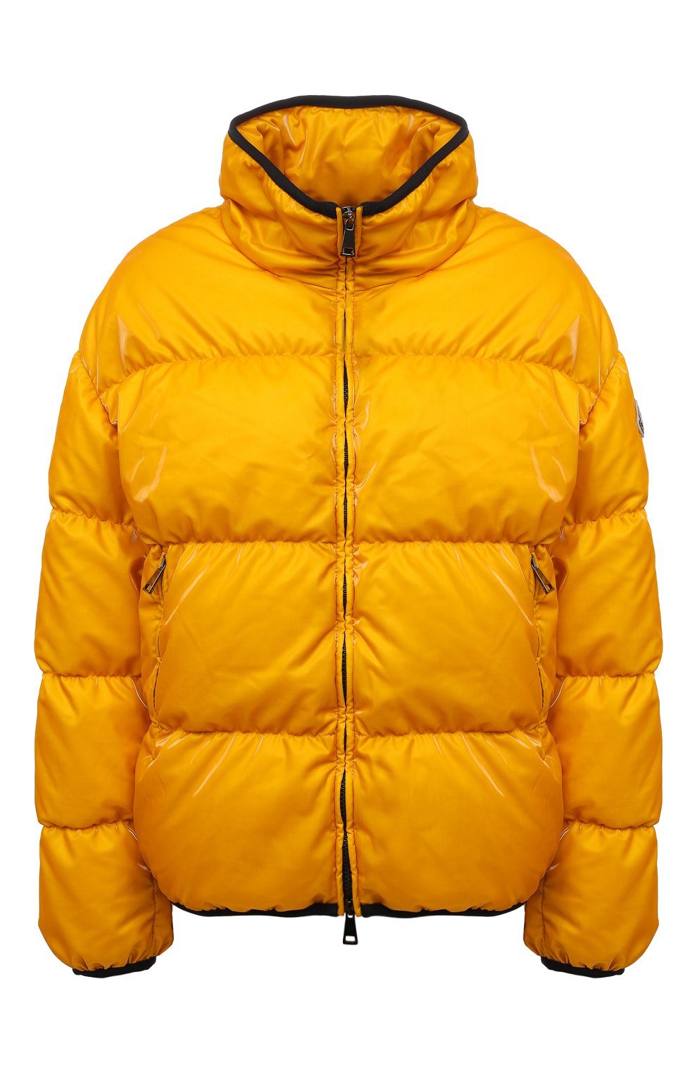Пуховик grenit MONCLER желтого цвета по цене 135500 руб., арт. G1-093-1A52S-60-54AQ4, фото 1 Пуховик grenit MONCLER, арт. G1-093-1A52S-60-54AQ4, фото 1