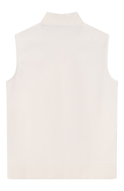 Жилет BRUNELLO CUCINELLI кремового цвета по цене 59950 руб., арт. BB422919TB, фото 2 Жилет BRUNELLO CUCINELLI, арт. BB422919TB, фото 2