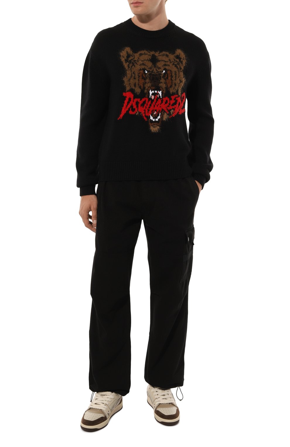 Хлопковые брюки MOSCHINO, арт. A0330/7019, фото 2