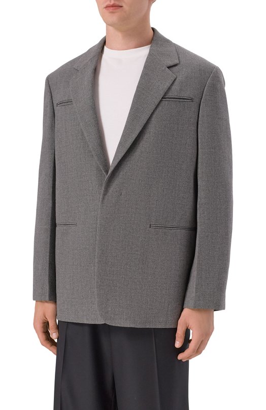 Шерстяной пиджак Jil Sander J22BN0264-J41558 Серый  J22BN0264-J41558 Фото 3
