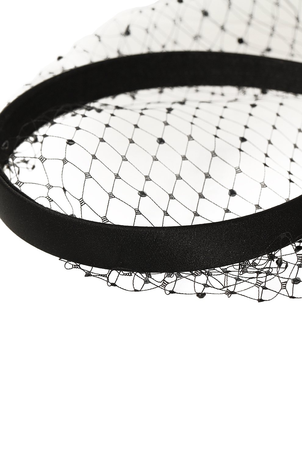 Ободок для волос PANFIL черного цвета по цене 22000 руб., арт. 0-T-VL-DB, фото 4 Ободок для волос PANFIL, арт. 0-T-VL-DB, фото 4