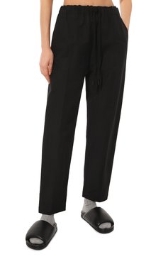 Брюки из хлопка и шелка MM6, арт. S52KA0406/S76430, фото 3