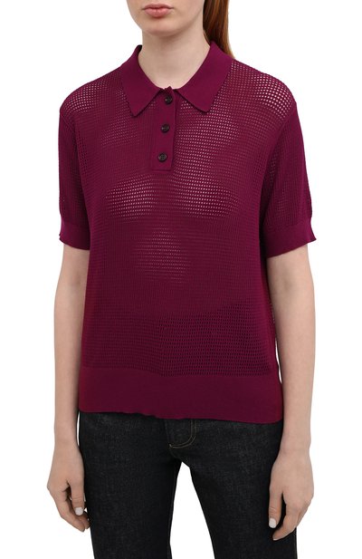 Поло из вискозы DRIES VAN NOTEN, арт. 211-11217-2700, фото 3