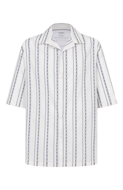 Мужская хлопковая рубашка BRUNELLO CUCINELLI, арт. MA6870615