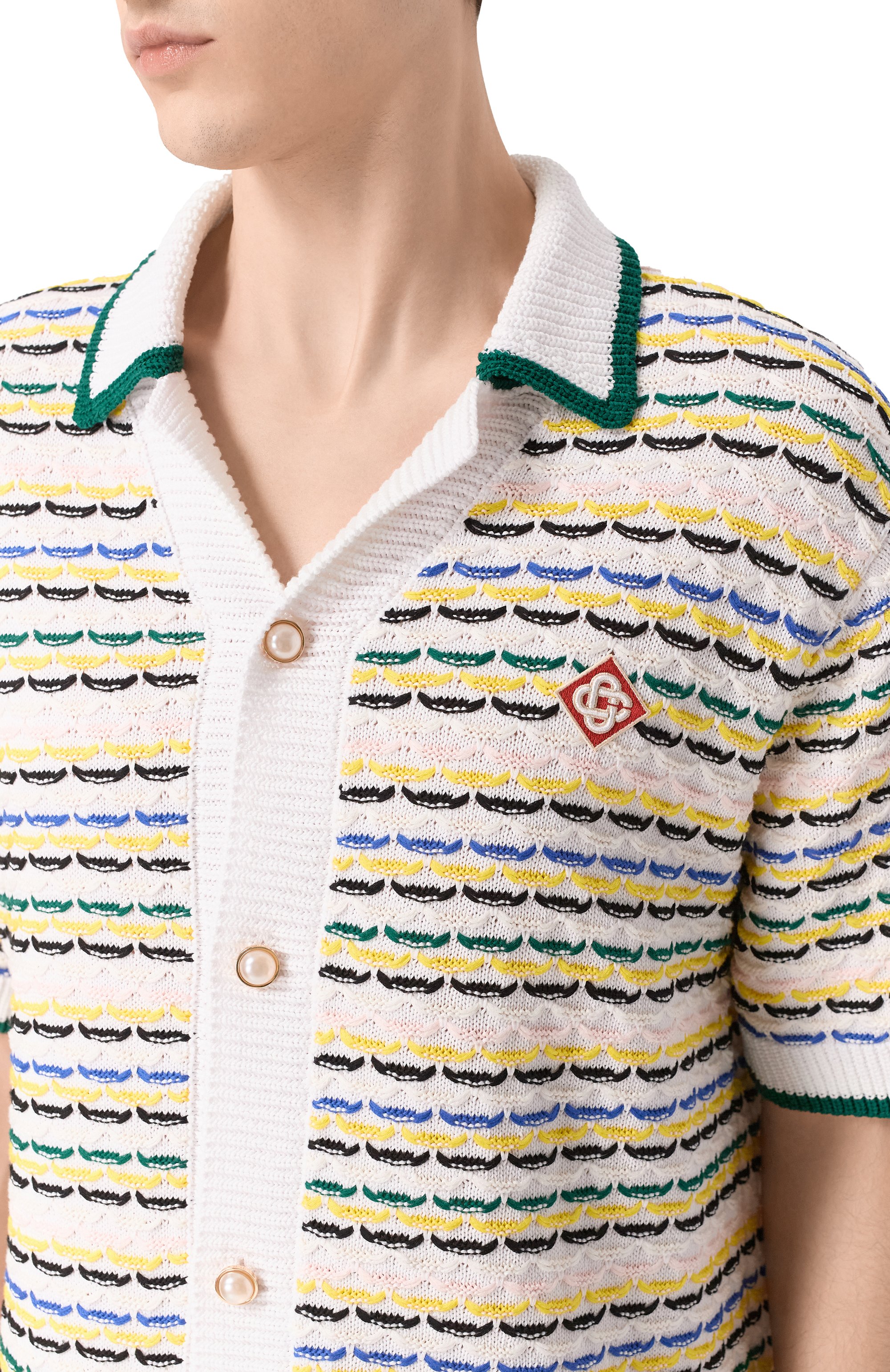 Хлопковая рубашка CASABLANCA, арт. M-SP26-KW-1209-01, фото 5