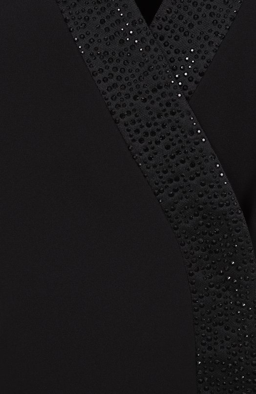 Шелковый жакет с отделкой стразами Giorgio Armani GW000673/AF15921 Чёрный  GW000673/AF15921 Фото 6