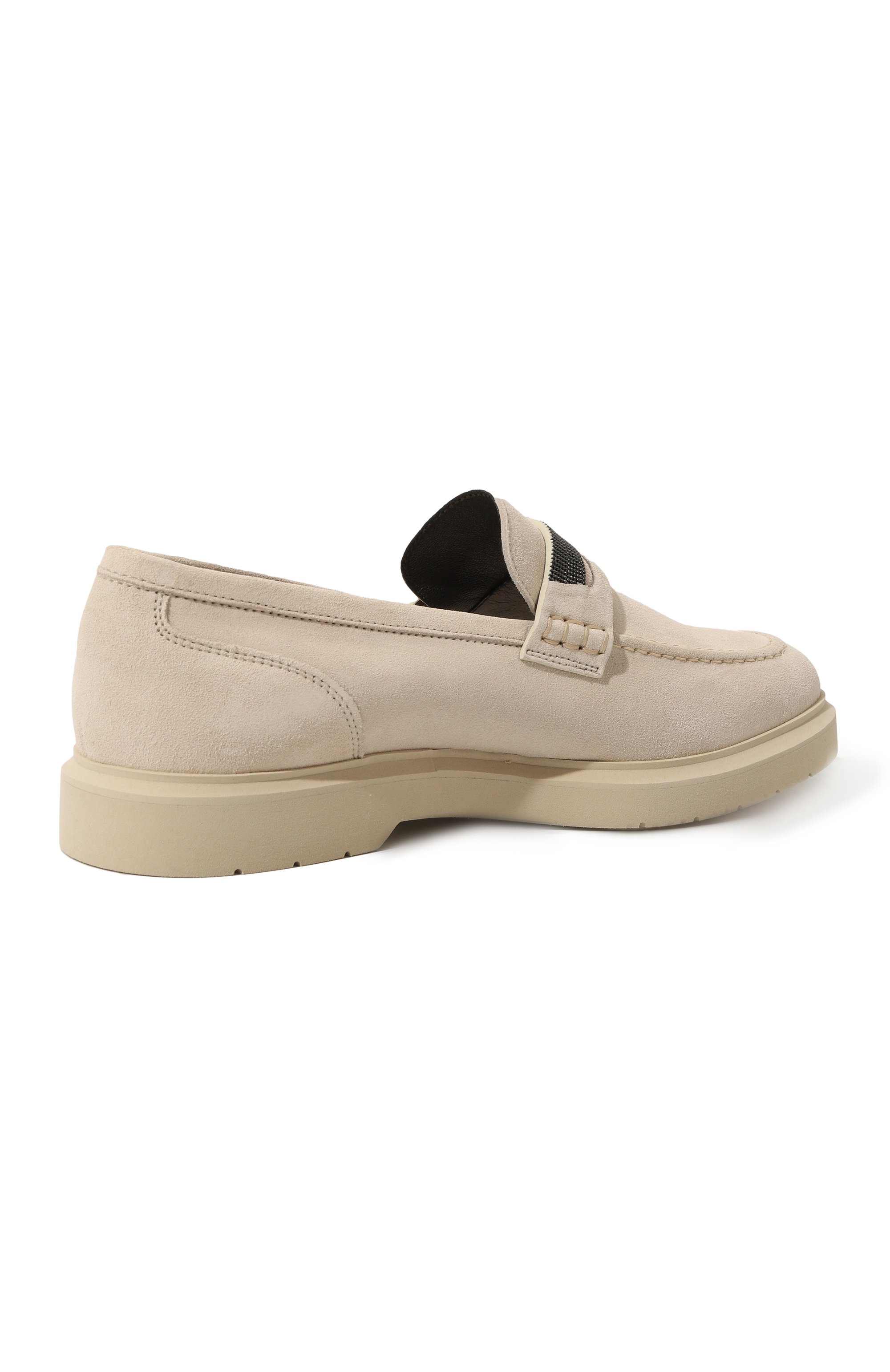 Замшевые лоферы BRUNELLO CUCINELLI кремового цвета по цене 97350 руб., арт. MZSFGB1120, фото 5 Замшевые лоферы BRUNELLO CUCINELLI, арт. MZSFGB1120, фото 5