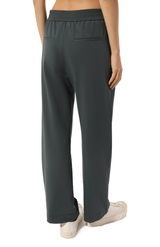 Хлопковые брюки Brunello Cucinelli MH827B1240 Зелёный  MH827B1240 Фото 4