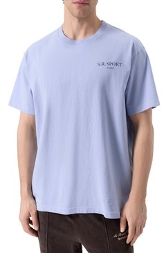 Хлопковая футболка SPORTY AND RICH, арт. T0043612201BL59, фото 3