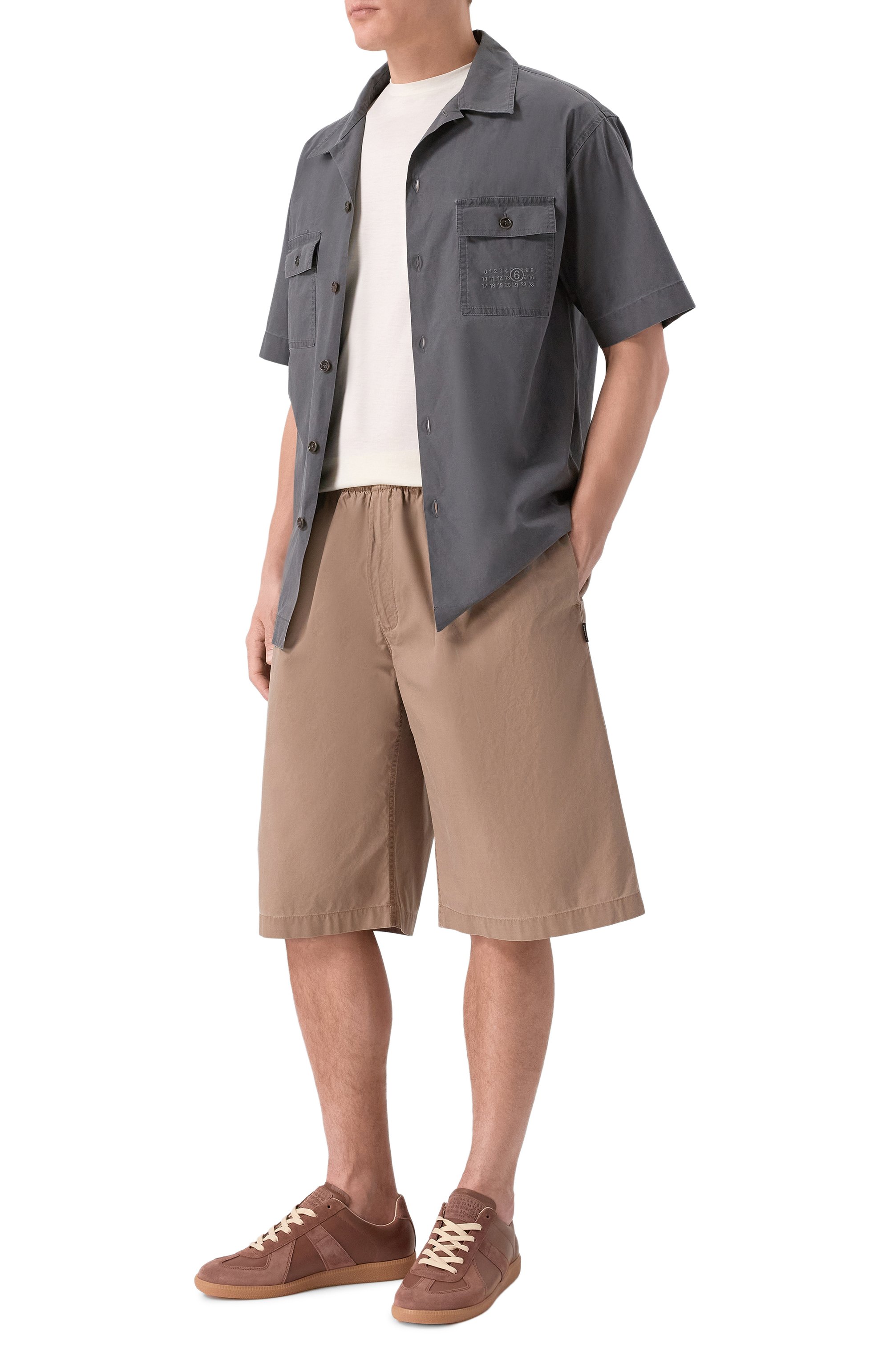 Хлопковые шорты MM6, арт. SH0MU0025/M35741, фото 2