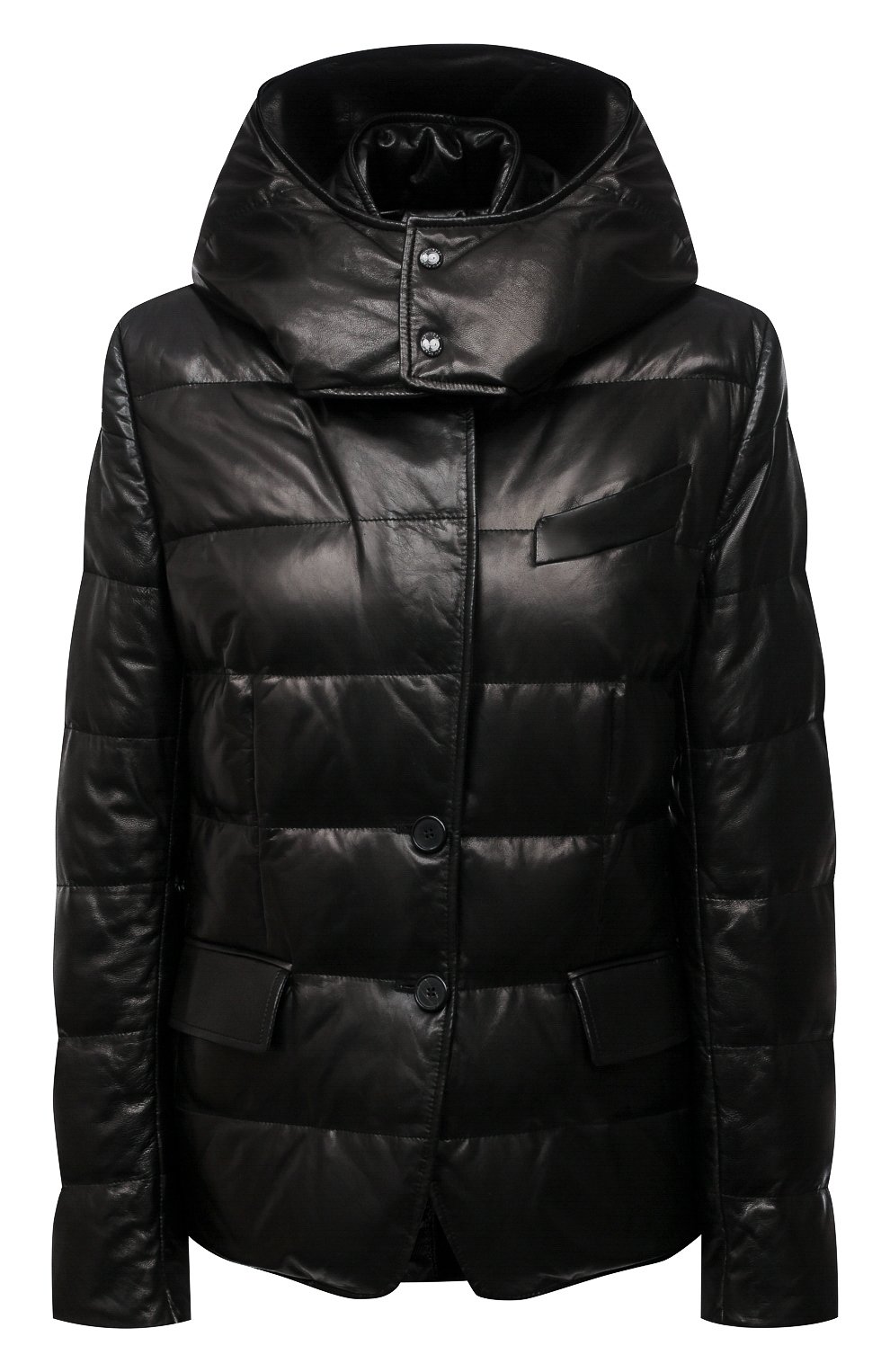 Кожаная куртка TOM FORD черного цвета по цене 646500 руб., арт. GIL418-LEX217, фото 1 Кожаная куртка TOM FORD, арт. GIL418-LEX217, фото 1