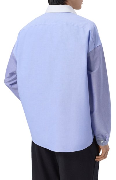 Хлопковая рубашка MARNI голубого цвета по цене 110000 руб., арт. CUMU0061S8/UTC566, фото 4 Хлопковая рубашка MARNI, арт. CUMU0061S8/UTC566, фото 4