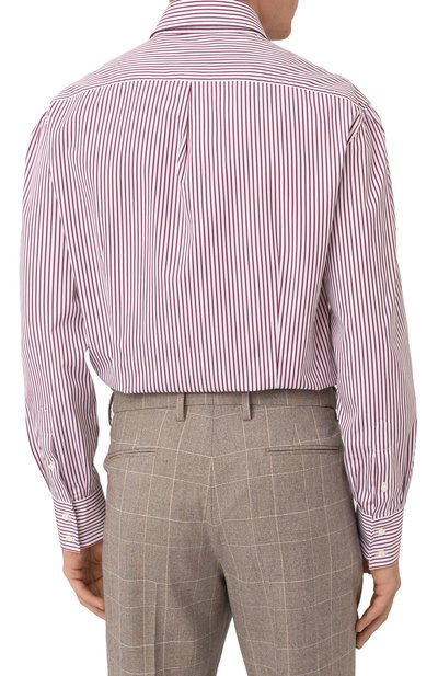 Хлопковая рубашка BRUNELLO CUCINELLI, арт. MY6241718, фото 4