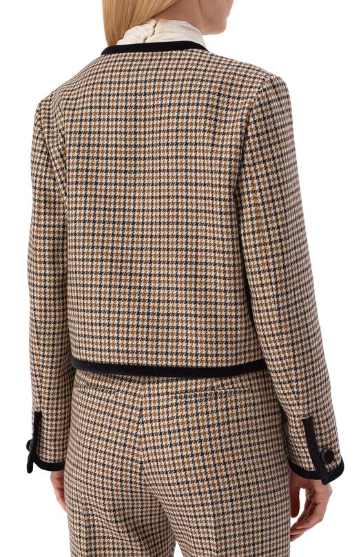 Шерстяной жакет Valentino 8B3CE590/9WL Бежевый  8B3CE590/9WL Фото 4