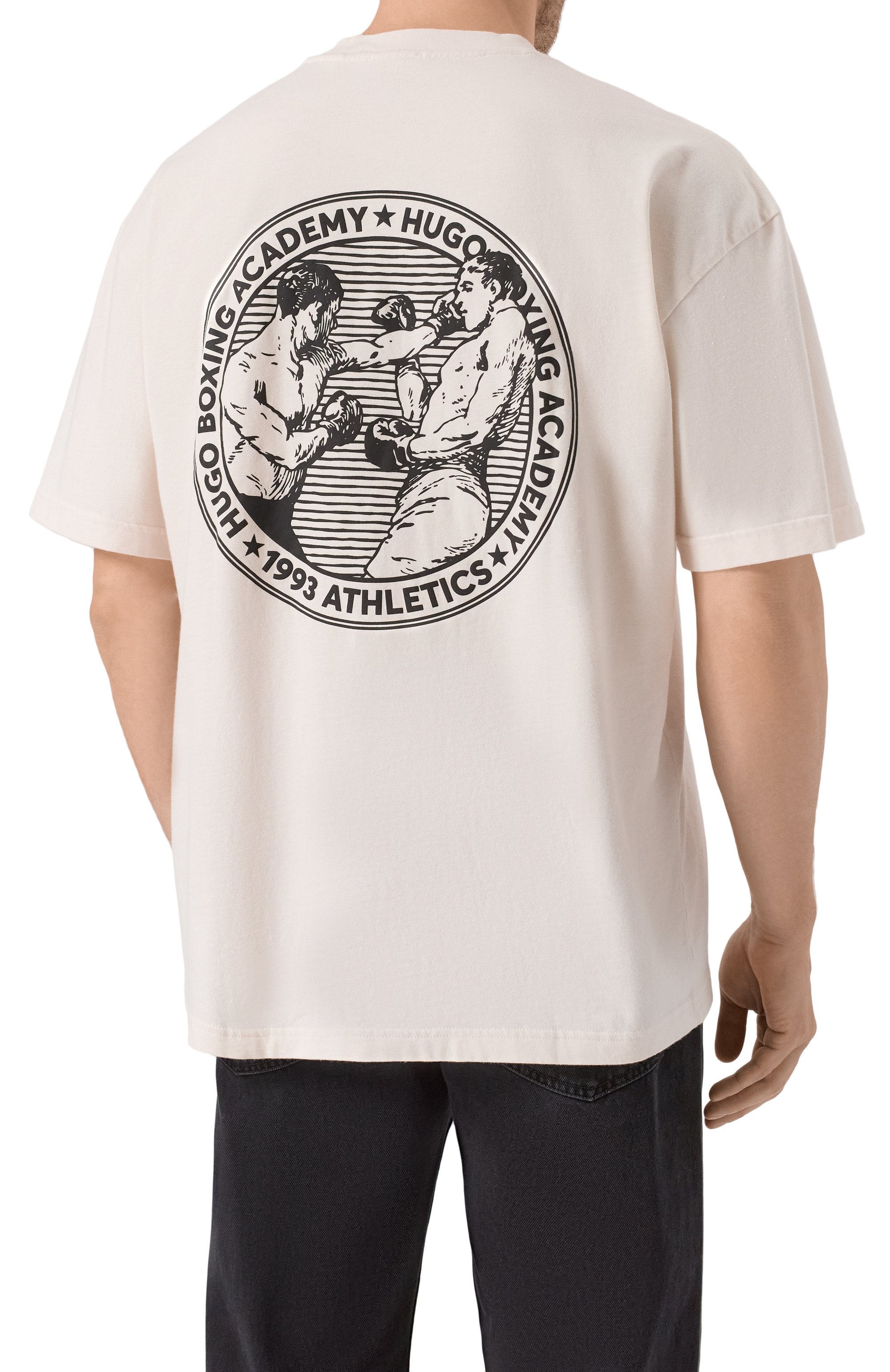 Хлопковая футболка HUGO, арт. 50542366, фото 4