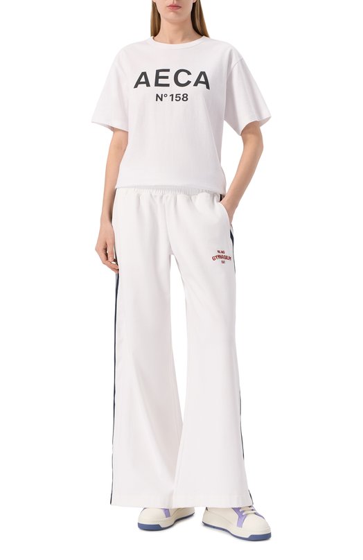 Хлопковая футболка AECA WHITE AWCMSSBBTTSST005A2.WHITE/BLACK (S) Белый  AWCMSSBBTTSST005A2.WHITE/BLACK (S) Фото 2