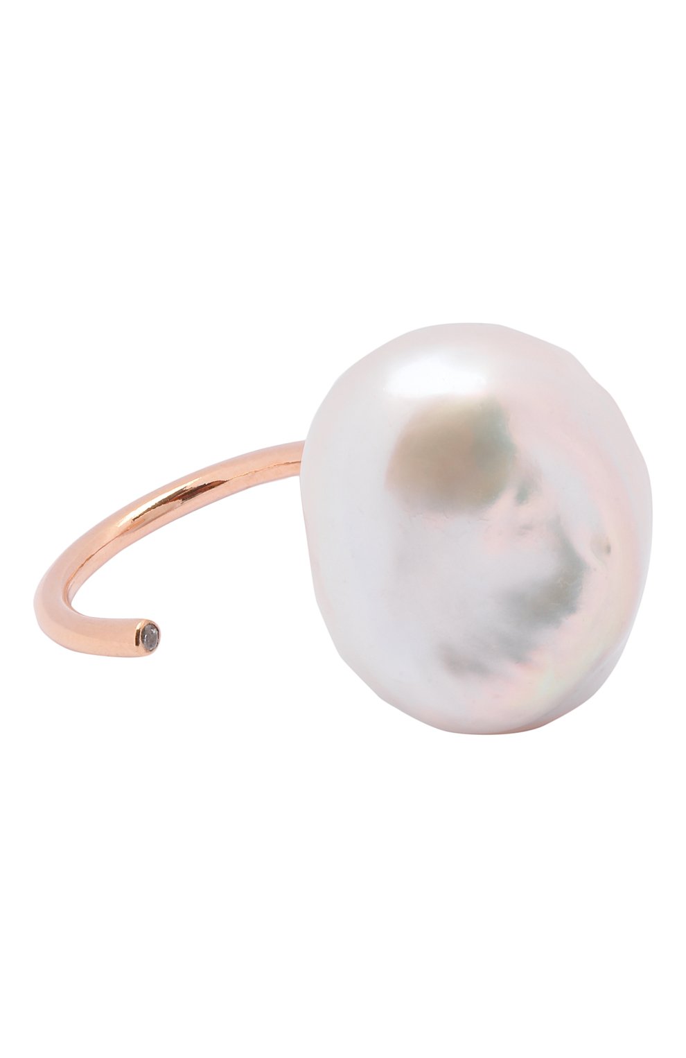 Открытое кольцо с белым барочным жемчугом  MOONKA, арт. per-or-w, фото 1